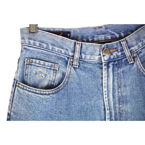 Vintage Faconnable Jeans High Waisted Mom Jeans Blue Denim Womens Size 10 L - Picture 11 of 15
